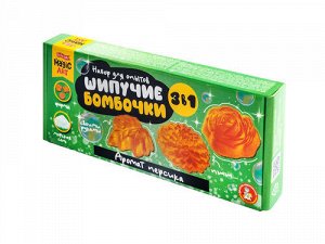 Набор для опытов «Шипучие бомбочки. Аромат персика» 3 в 1