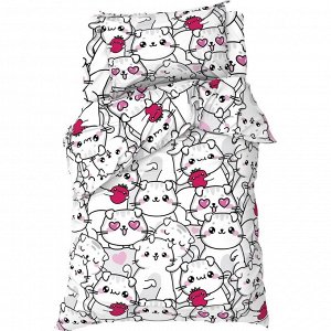 КПБ "Этель"  1,5сп Sweet cats 143х215 см, 150х214 см, 50х70 см -1 шт, 100% хл, бязь 7582919