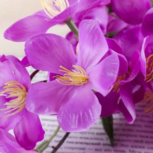 Цветы искусственные "Молочай миля" 6*85 см, фиолетовый