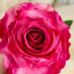 Цветы искусственные "Роза Голиаф" 12*65 см, малиновая