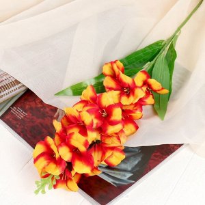 Цветы искусственные "Орхидея Дендробиум" 5,5*90 см, оранжевый