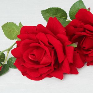 Цветы искусственные "Роза Прованс" 11*100 см, бордовая