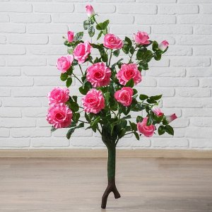 Куст искусственный "Розы волнистые" 95 см. микс