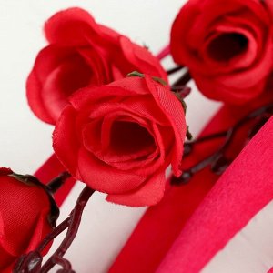 Декор лоза "Ветка с розами" 160 см (цена за 1 шт.), микс