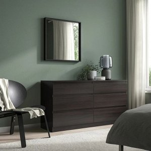 NISSEDAL, Зеркало, черное, 65х65 см