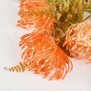 Декор веточка "Астра дикая" 7*35 см, оранжевый