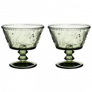 Элегантные креманки Celebration Green из стекла, 280 мл, 1 шт.
