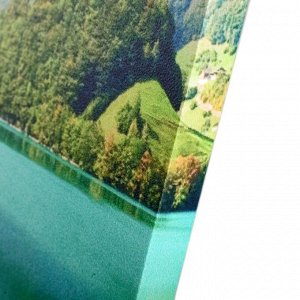 Картина модульная на подрамнике  "Горное озеро" (2-25х50, 30х60см) 80х60 см