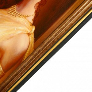 Картина "Огненная девушка с леопардом" 40х50 см