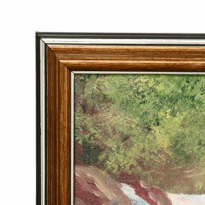 Картина "Водопад в лесу" 73х36 см