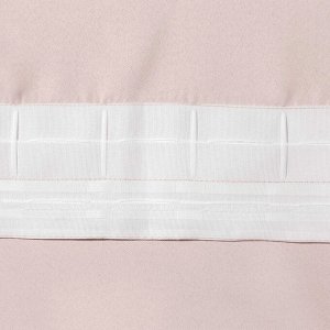 Штора портьерная «Этель» 145x265 см, блэкаут, цвет розовый металл, пл. 210 г/м², 100% п/э