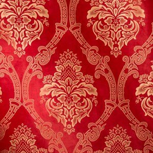 Штора портьерная Этель «Версаль» 160?270 см, цвет красный, 100% п/э
