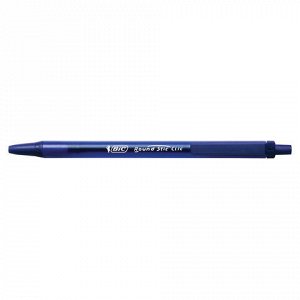 Ручки шариковые автоматические BIC "Round Stic Clic", НАБОР 3 шт., СИНИЕ, линия письма 0,32 мм, блистер, 926374