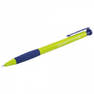 Ручки шариковые автоматические BRAUBERG A-30 COLOR MIX "WRITING 3.0", КОМПЛЕКТ 12 ШТ., СИНИЕ, узел 0,5 мм, линия 0,25 мм, 144342