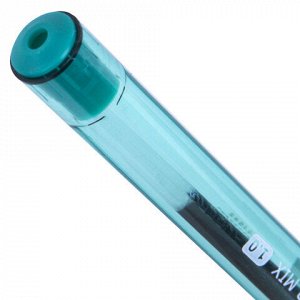Ручка шариковая BRAUBERG X-30 COLOR MIX, СИНЯЯ, мягкое письмо, пишущий узел 1 мм, линия письма 0,5 мм, 144335
