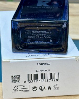 Мужские духи K by Dolce & Gabbana Intense 100 мл. Оригинал