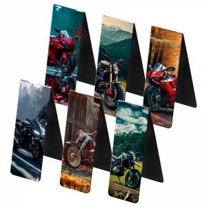 Закладки для книг МАГНИТНЫЕ, "BOYS", набор 12 штук, 60x20 мм, FUNSTER, 116656