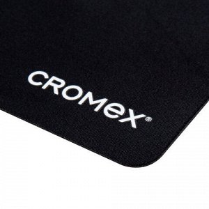 Коврик для мыши CROMEX "SLIM", резина + ткань, 220х180х2 мм, 513954