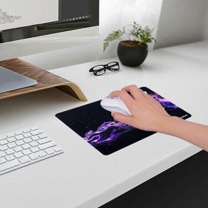 Коврик для мыши SONNEN "NEON SPLASH" резина + ткань, 250х200х2 мм, 513957