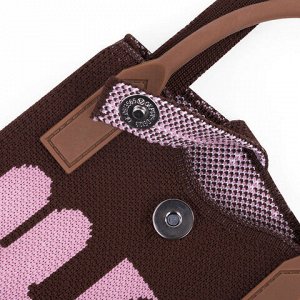 Сумочка-органайзер повседневная HEIKKI KNIT (ХЕЙКИ) кросс боди, вязаная, 17х12х5 см, "Rabbit", 273790
