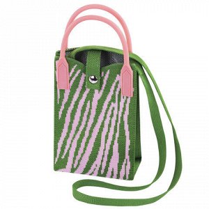 Сумочка-органайзер повседневная HEIKKI KNIT (ХЕЙКИ) кросс боди, вязаная, 17х12х5 см, "Fun zebra", 273792