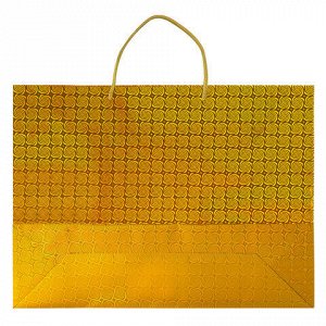 Пакет подарочный 45x13x33 см (XL), НАБОР 3 шт., 3 дизайна, голография, ЗОЛОТАЯ СКАЗКА, 609736