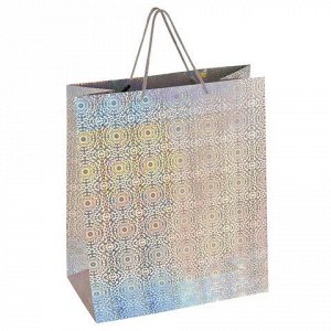 Пакет подарочный 41x19x49 см (XXL), НАБОР 3 шт., 3 дизайна, голография, ЗОЛОТАЯ СКАЗКА, 609738