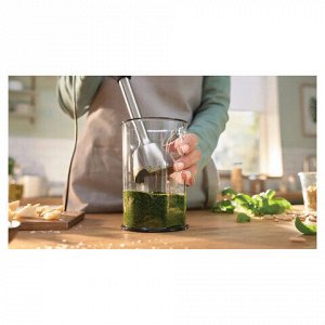 Блендер погружной BOSCH MSM4W210, 600 Вт, 1 скорость, 1 насадка, стакан, белый