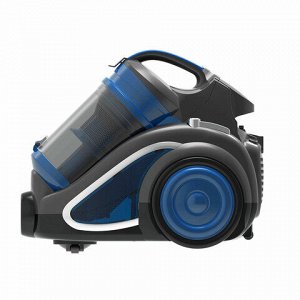 Пылесос BQ (БИ-КЬЮ) VC2208MC с контейнером "циклон", 2200 Вт, мощность всасывания 450 Вт, серый/синий, 86192883