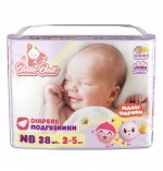 ПОДГУЗНИКИ Belle-Bell &quot;EXTRA DRY + &quot;NB 28 для новорожденных от 2 до 5 кг
