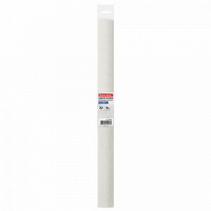Бумага гофрированная/креповая, 32 г/м2, 50х250 см, белая, в рулоне, BRAUBERG, 126528