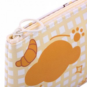 Пенал-конверт ПИФАГОР, 1 отделение, ПВХ, ассорти "Pets", 22x10 см, 273824