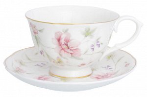 Чайный набор «Диана» 14 предметов, 250 мл, фарфор NEW BONE CHINA на ножке