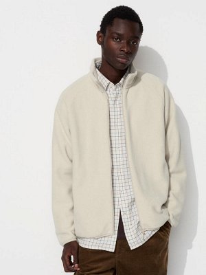 UNIQLO – тёплая флисовая куртка с высоким воротником