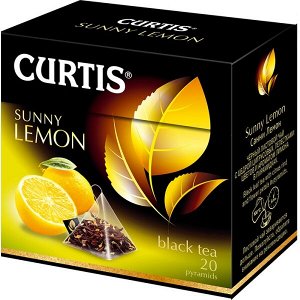 Чай CURTIS Пирамидки Sunny Lemon 20 пак. черн. (12)