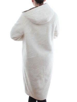 2639 DK. BEIGE Пальто двухстороннее женское еврозима (100 гр. холлофайбер)