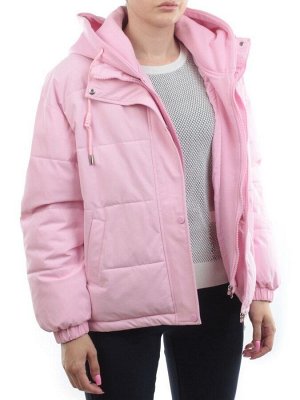 H24-088 PINK Куртка демисезонная женская (120 гр. холлофайбер)