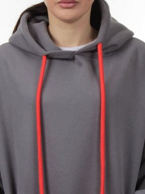 2226 DK. GRAY Толстовка женская (85% хлопок, 10% полиэстер, 5% спандекс)