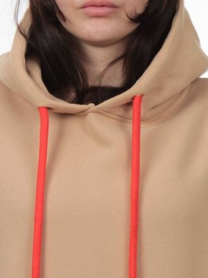 2226 BEIGE Толстовка женская (85% хлопок, 10% полиэстер, 5% спандекс)