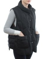 24-616 BLACK Жилет утепленный женский (пух)