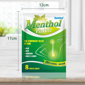 Пластырь от болей в мышцах и ревматизме с ментолом, 8 шт.