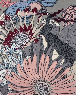 Флора Платок женский (130 х 130)