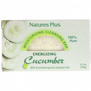 Nature&#x27 - s Plus, Увлажняющее и очищающее мыло, энергия огурца, 3,5 унции (100 г)