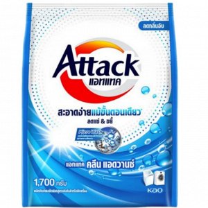 Концентрированный стиральный порошок Attack Clean Advance 1700гр