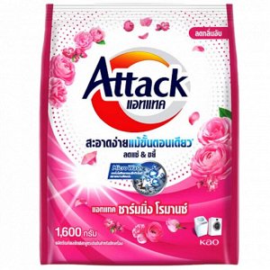 Концентрированный стиральный порошок Attack Charming Romance Concentrated Powder, 1600гр