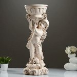 Фигурное кашпо &quot;Ангел с розами&quot; состаренный, 24?24?70 см