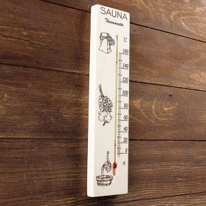 Термометр "Sauna", для бань и саун, микс