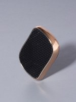 Стеклянная нано-пилка для пяток, 9x6.5x3 см, в картонной коробке, цвет золотистый