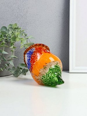 Фигурка стекло «Раковина разноцветная», под муранское, 23x9x11 см