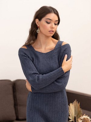 2345 Платье женское цвет джинс